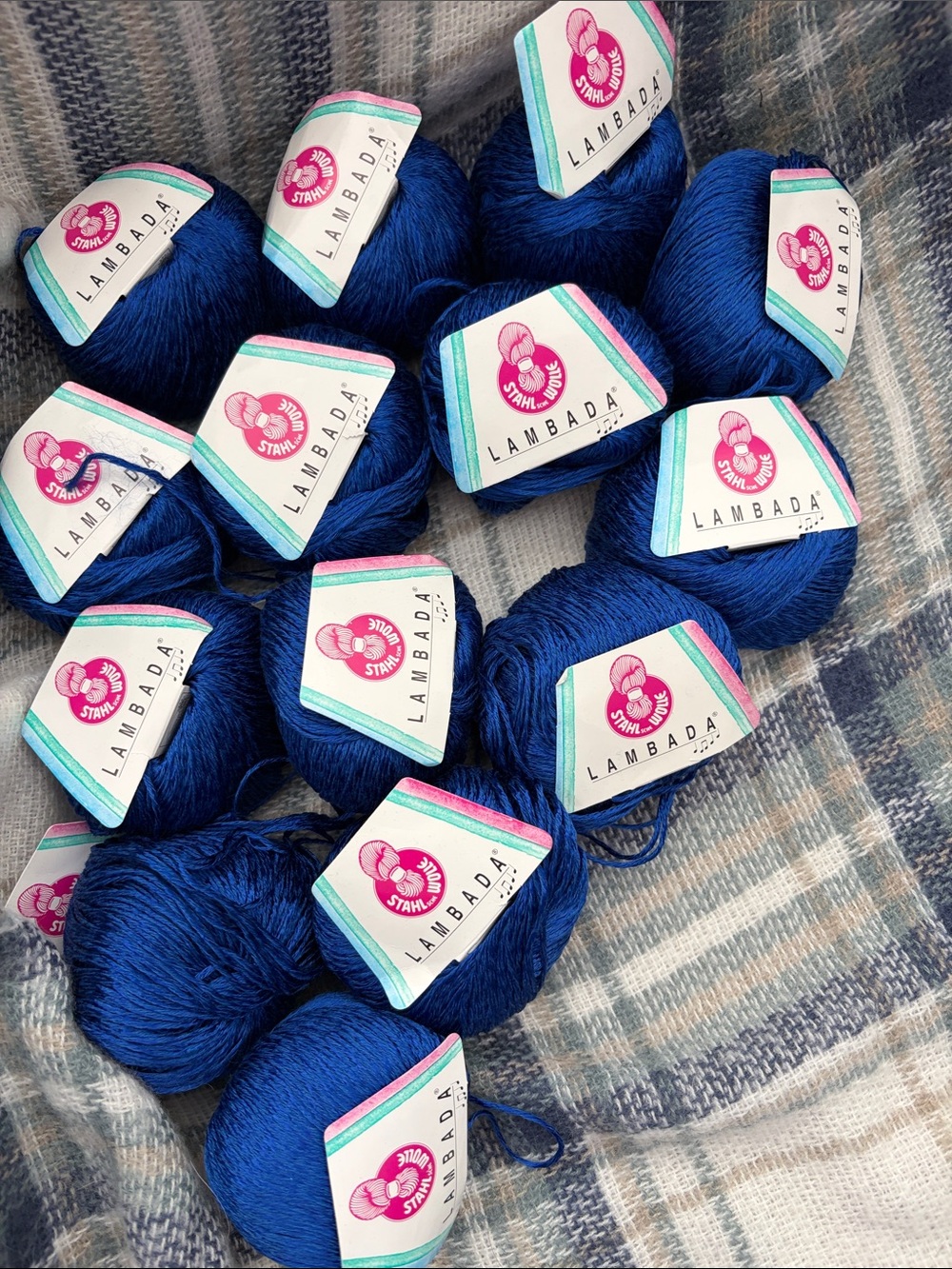 Lambada Cotton Viscose Yarn - Lot of 14 Vibrant Skeins